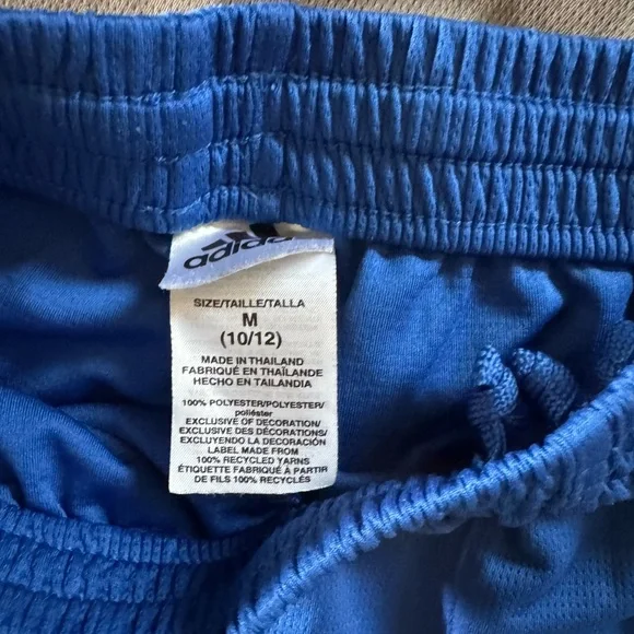 Set of Adidas Athletic Shorts blue, gray, black. Old navy grey print. Size 10/12 - Picture 2 of 6
